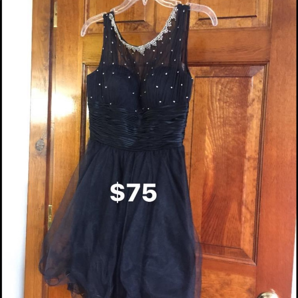 Sherri Hill short dress black with crystals